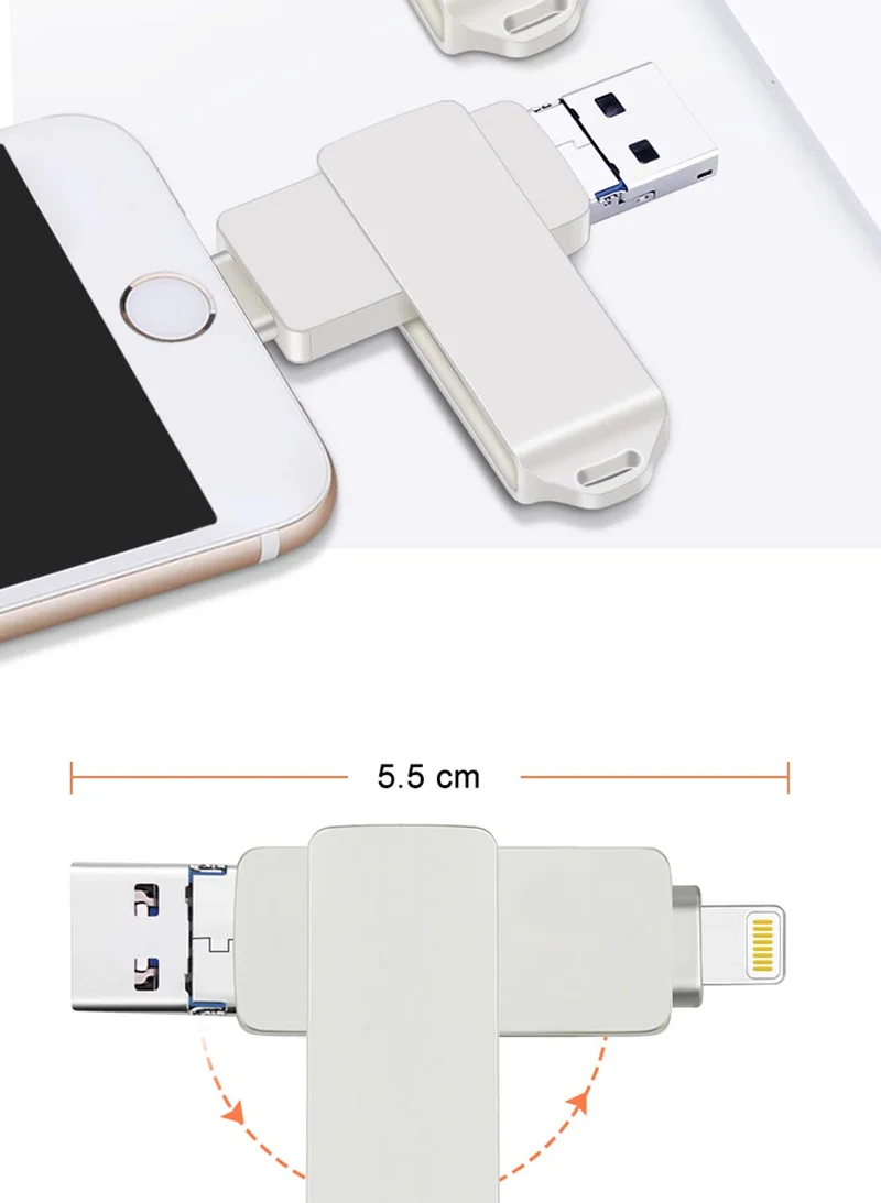 Флеш накопители USB 3 0 для iPhone в 1 OTG Jump Drive внешний флеш накопитель Micro iPad iOS Android PC|USB