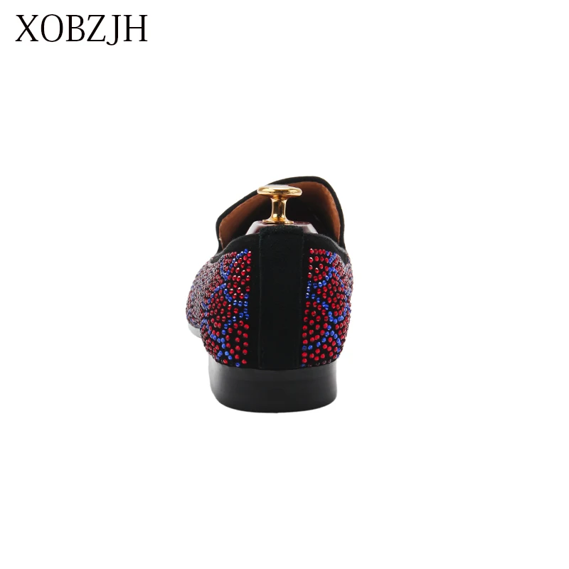 XOBZJH 2019 реальные летние мужские роскошные свадебные туфли для выпускного вечера