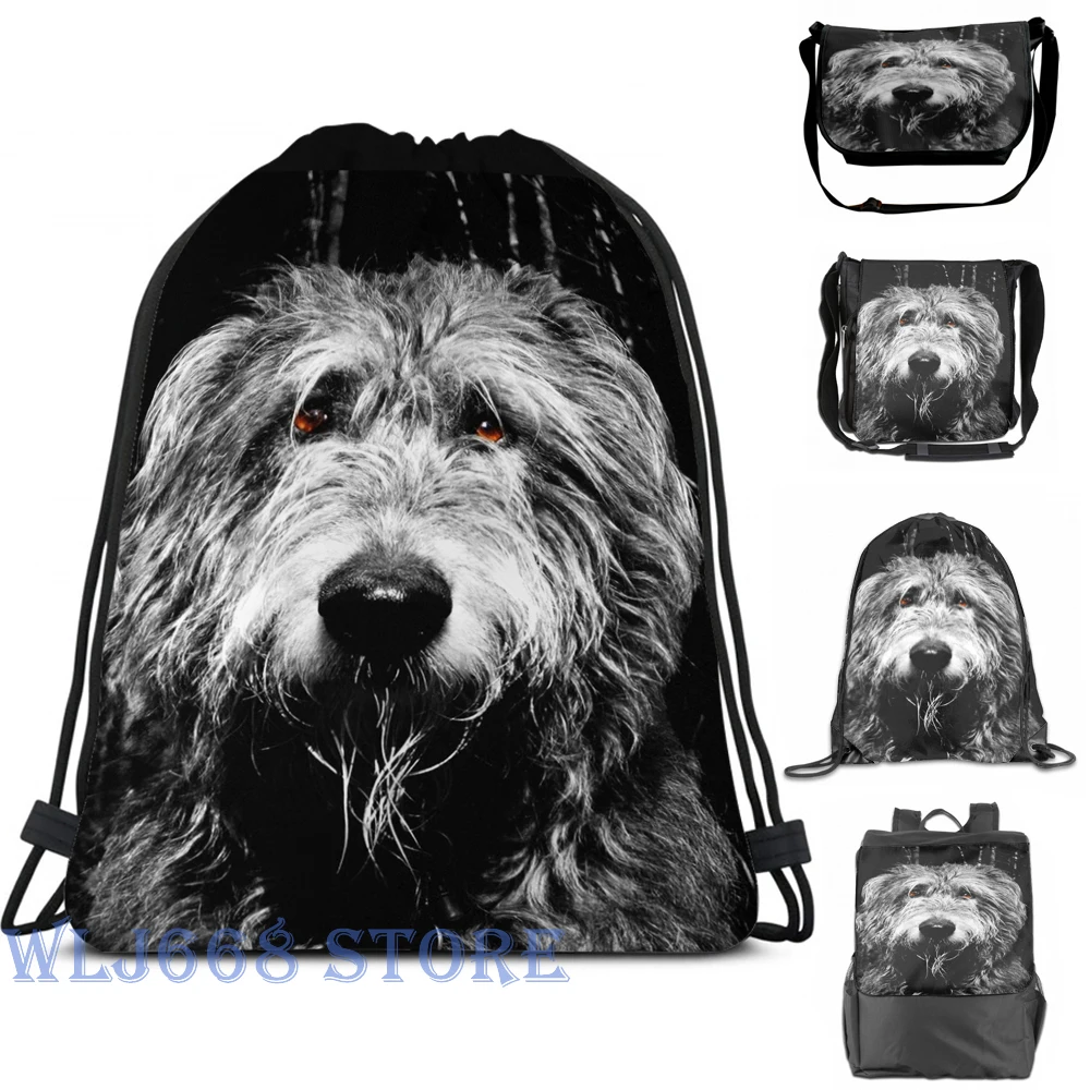 Забавные сумки через плечо с графическим принтом для женщин Our Irish Wolfhound рюкзак на