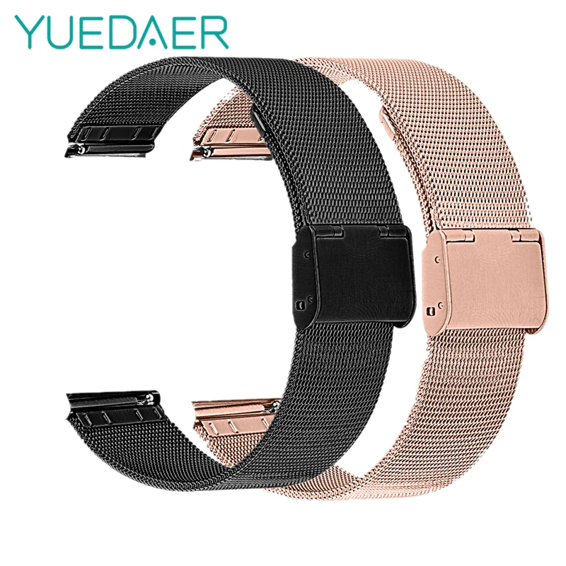 YUEDAER с декоративной металлической пряжкой и ремешок на запястье для Xiaomi Amazfit Bip/Bip Lite ремешок 20/22 мм ремешок для наручных часов для Amazfit Stratos 2 2S ногу ремешками