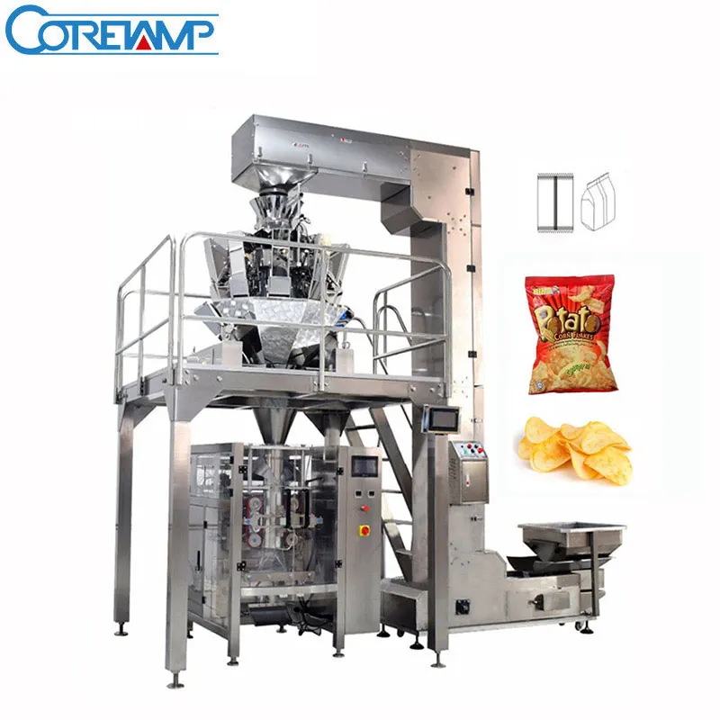 Полностью автоматическая машина для упаковки картофельных чипсов по заводской