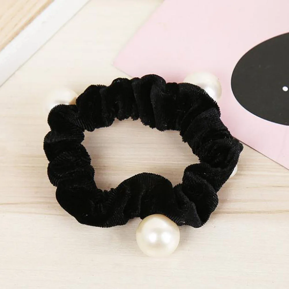 1 шт. фланелевая Вельветовая повязка для волос Женская перламутровая веревка