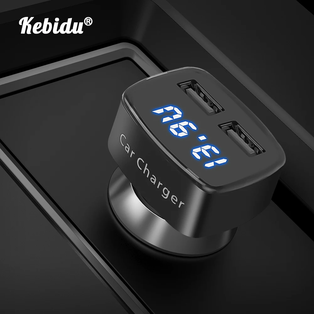 Автомобильное зарядное устройство Kebidu 12 24 в 3 1 а с двумя usb портами со