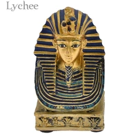 lychee life vintage pharaoh king statue ancient egypt king miniatures home living room decoration