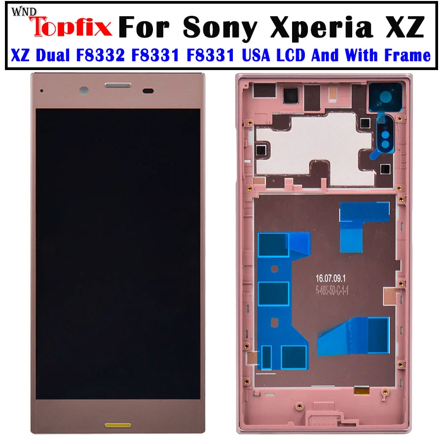 

5.2" LCD For Sony Xperia XZ Display Touch Screen Digitizer Assembly With Frame Replacement F8331 F8331 F8332 LCD For Sony XZ LCD
