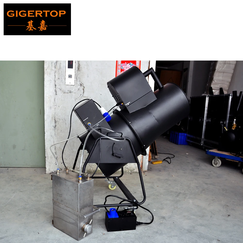 

Flightcase Pack 2500W Stage Snow Machine Manual/DMX512 Control CE ROHS High Speed Blowing Fan 110V/220V Oil Suck Pump Jet 6-8m