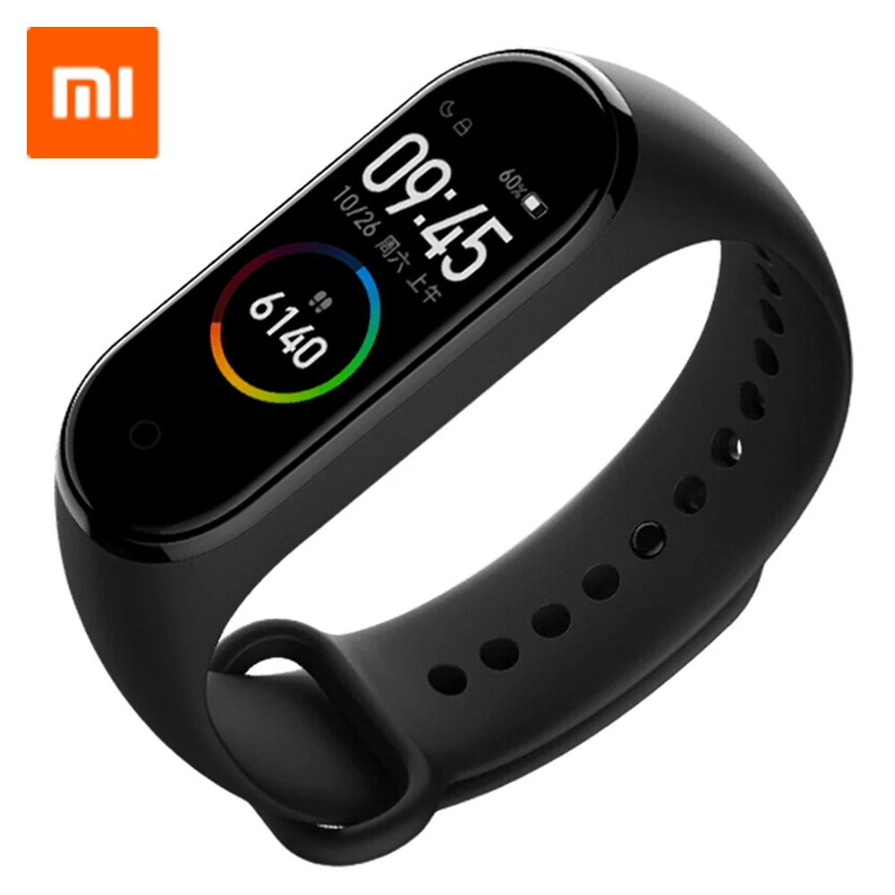 Смарт браслет Xiaomi 4 русская версия 0 95 дюймов цветной экран водонепроницаемые