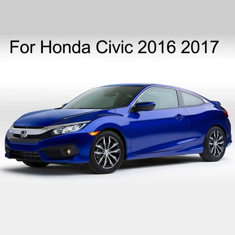 Наклейка на внутреннюю ручку автомобиля из углеродного волокна для Honda Civic 10 2016 2017