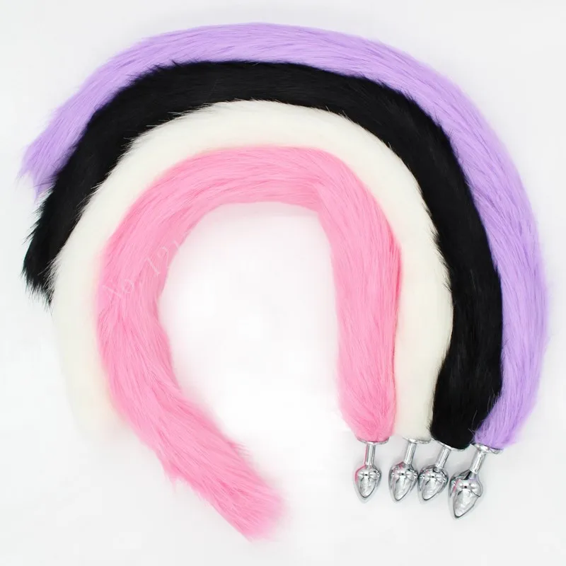 5 Colors Metal Anal Plug Lovely Fox Tail Erotic Anus Toys Butt Sex for Woman Men Gay Sexy Adult Cosplay | Красота и здоровье