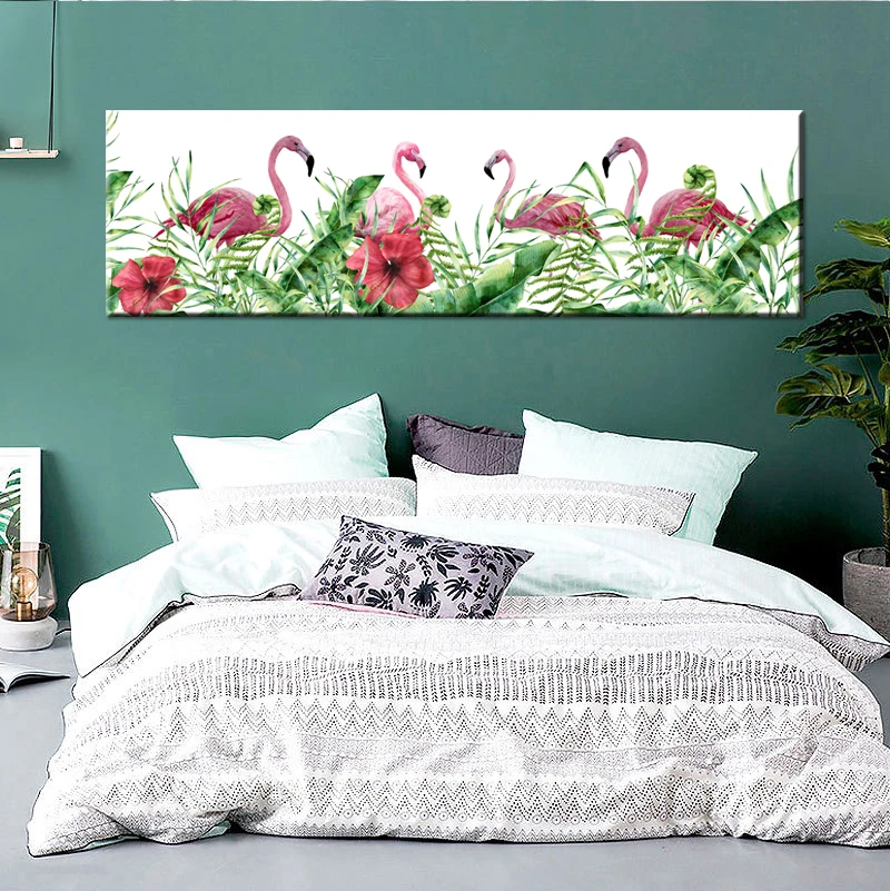 Art Настенная роспись стены искусства холсте картину современный плакат Фламинго