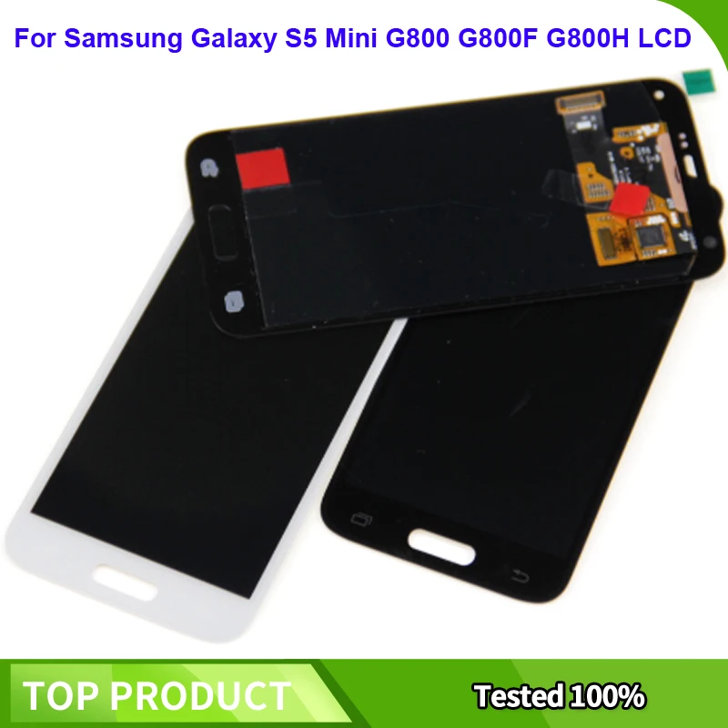 Для Samsung Galaxy S5 Mini G800 G800F G800H супер AMOLED ЖК дисплей сенсорный экран дигитайзер