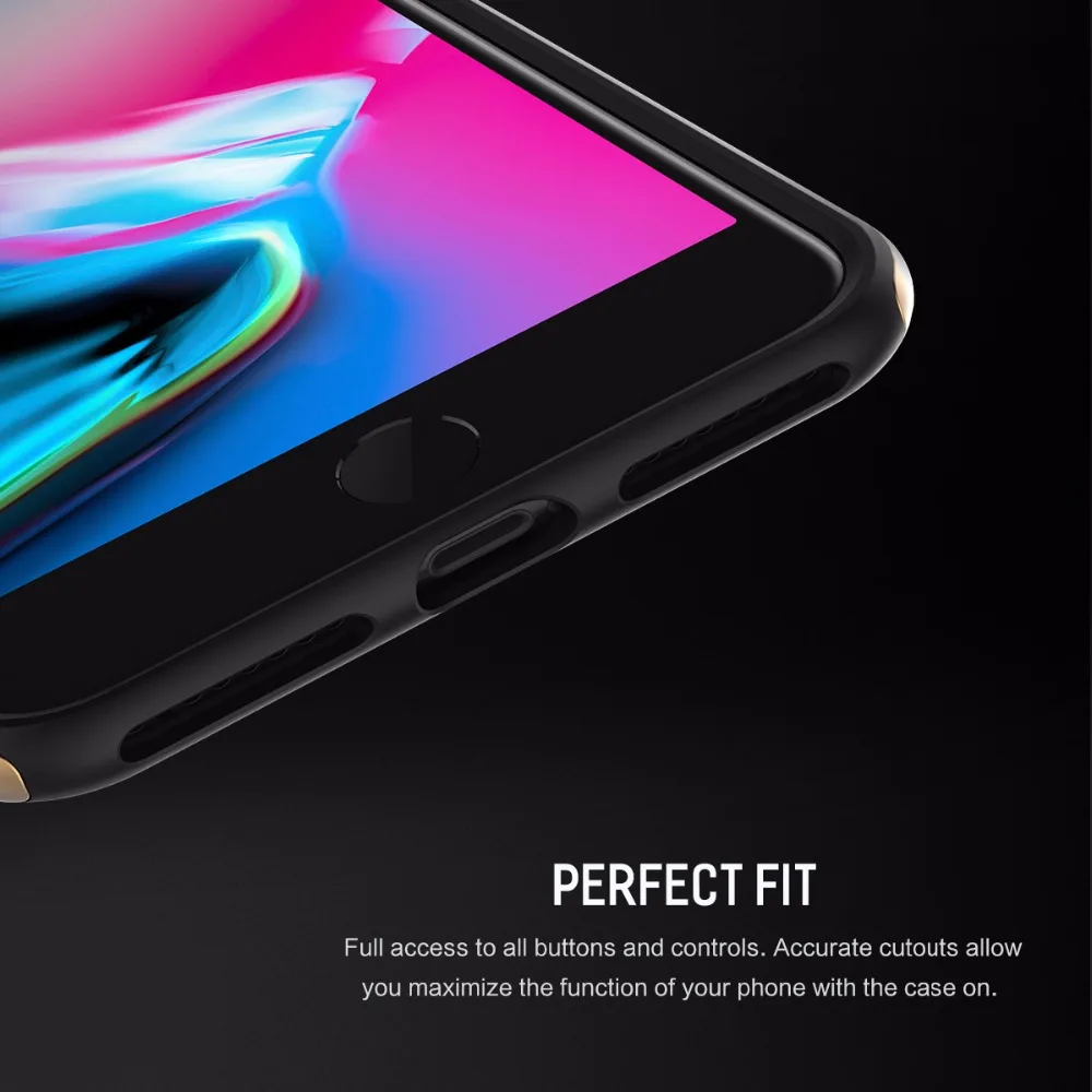 Рок чехол для телефона для iPhone 8/8 плюс защитный корпус, серия Royce задняя крышка чехол для iPhone 8 Plus Coque с подставкой