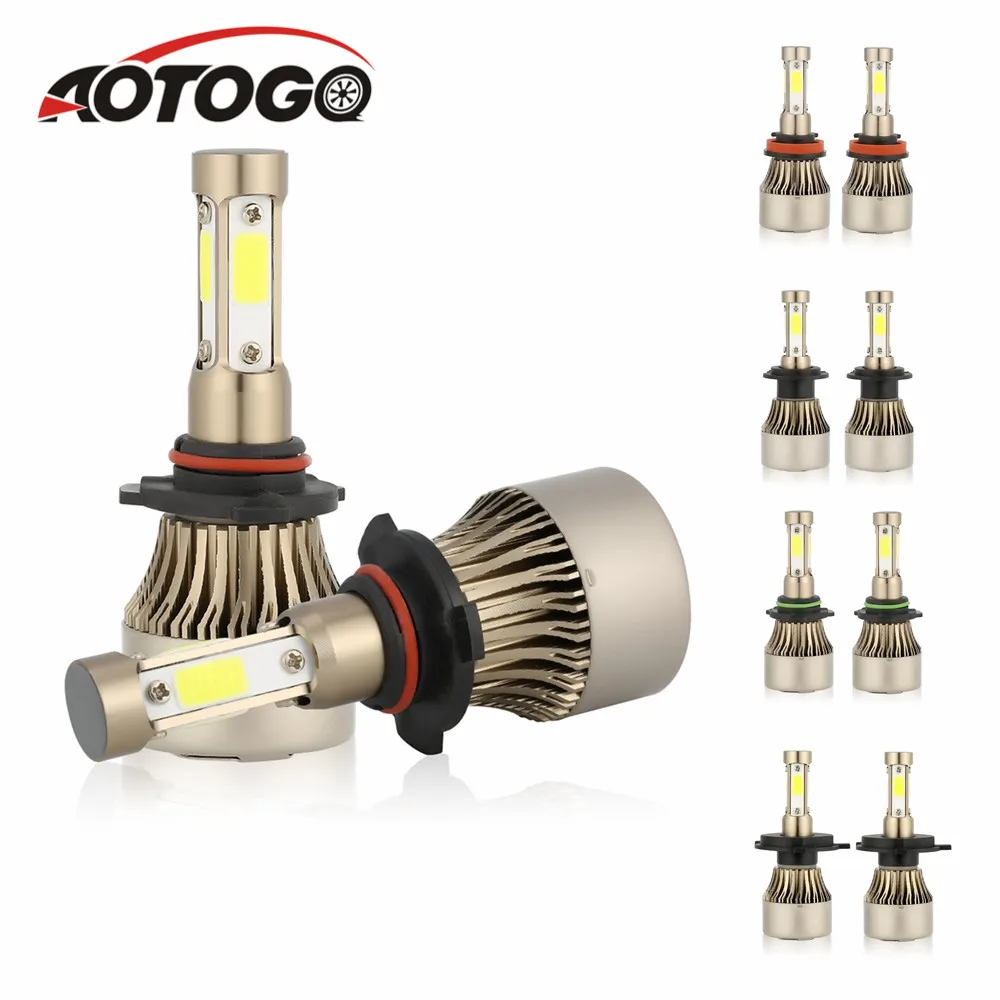 2 шт. светодиодный светильник H11 автомобильный головной H4 налобный фонарь H7 9005 9006