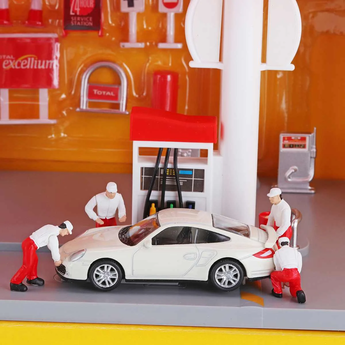 For Porsche 1: 64 Авто Ремонт людей Для мужчин для медаль для гонок техник ремонта модели сценариев спичечный коробок техник ремонта People игрушка - Цвет: For Porsche