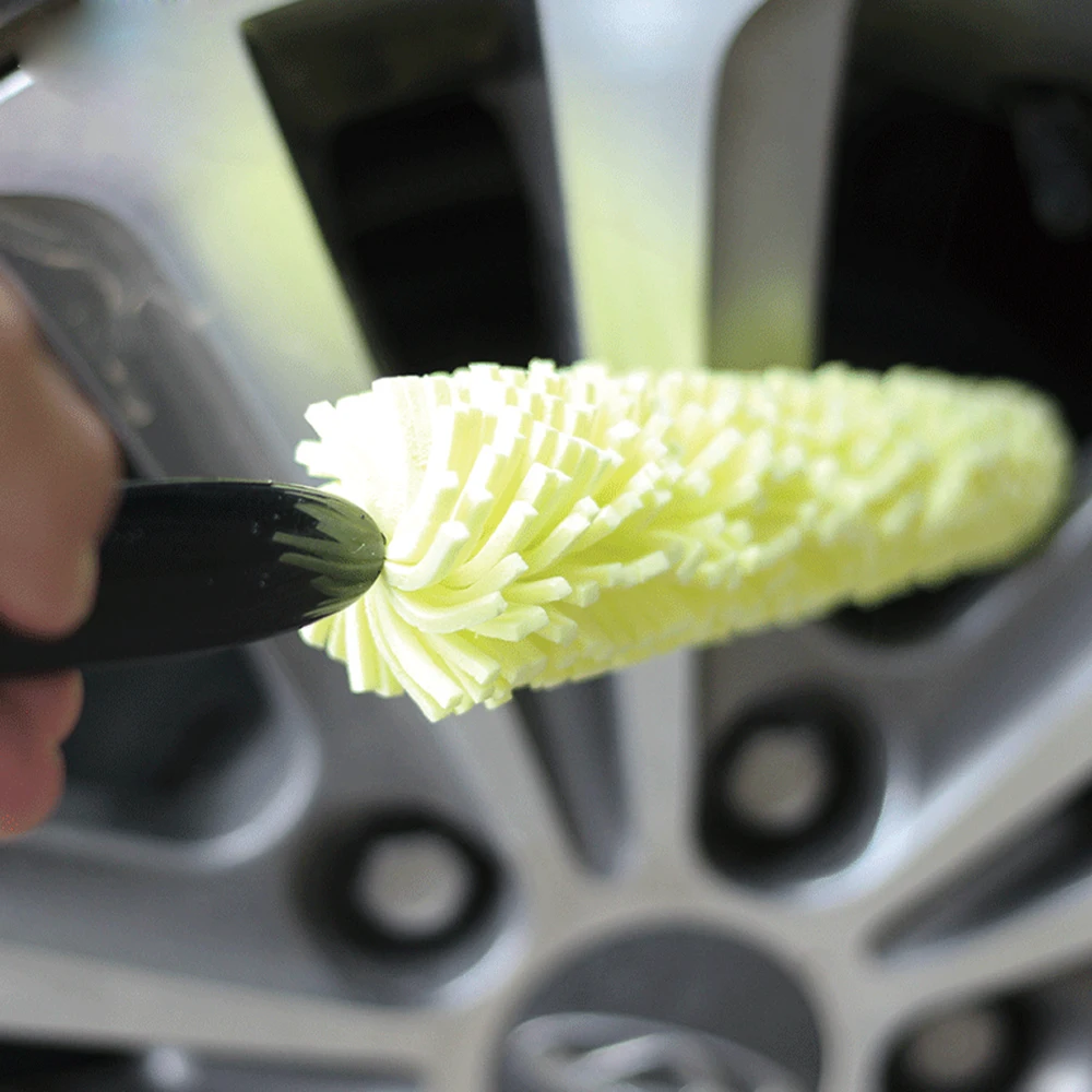 FORAUTO Авто скраб щетка губки для мытья автомобиля пластиковая ручка щетка для чистки автомобиля колеса обода шины щетка для мытья колеса автомобиля щетка