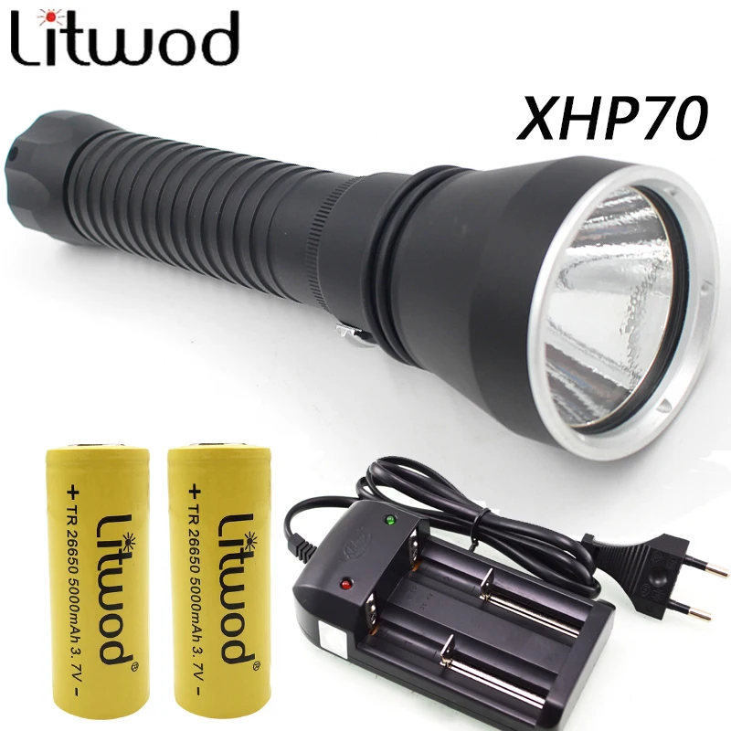 Litwod Z20D88 оригинальный CREE XHP70 военный уровень самый яркий Дайвинг светодиодный