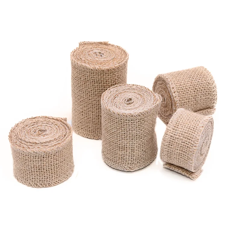 2 м джутовая Мешковина В рулонах гессианские рулоны деревенский винтажный DIY