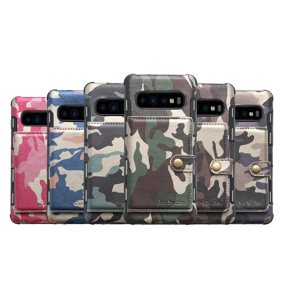 Camouflage Wallet Case Slide Card Phone For Samsung Galaxy S10 S10Plus S10Lite NOTE9 NOTE8 S8 S8Plus S9 S9Plus | Мобильные телефоны