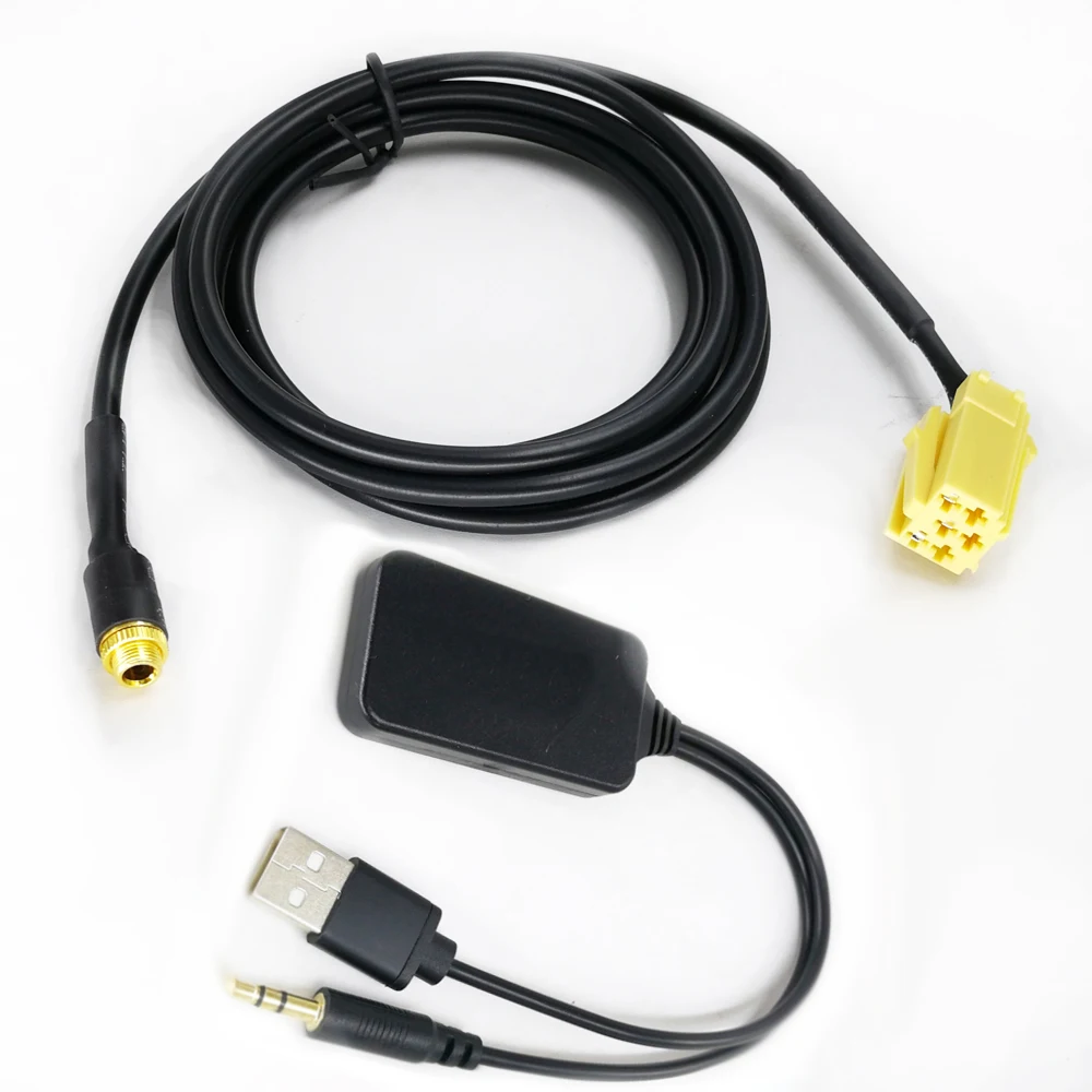 Biurlink AUX USB 5 В/12 В напряжение беспроводной Bluetooth адаптер автомобильное радио Aux