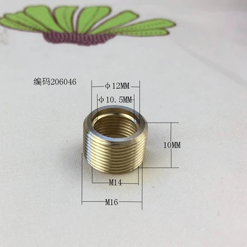 10pcs/lot Pure brass full dentin transfer adapter M12 turn M10 to M8 turn M6 to M4 connector