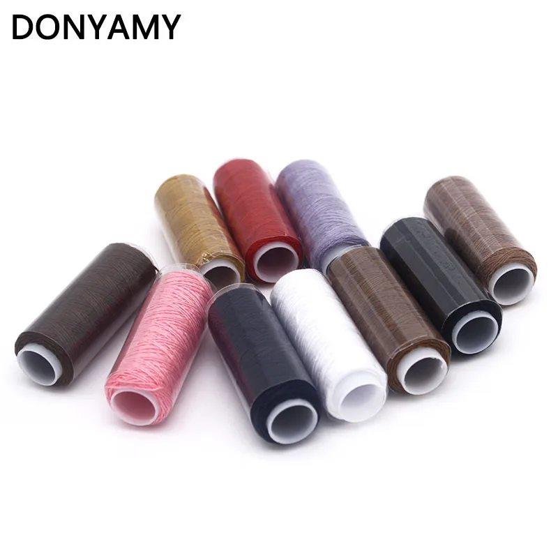 DONYAMY 10 цветов 20/3 швейные нитки из полиэстера для поделок джинсовая нить|polyester sewing