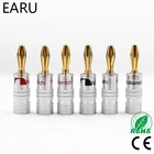 Динамик Nakamichi, 6 шт., разъемы для банановых разъемов с разъемом 8AWG на 20AWG, провод для динамиков без пайки, позолоченный, из чистой меди