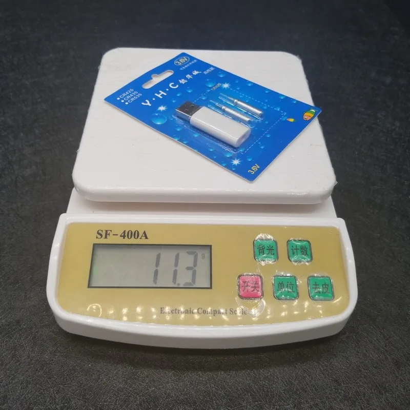 A 2 размера поплавок для рыбалки перезаряжаемый CR425 батарея подходит USB для использования костюмы для различных зарядных устройств рыболовные снасти F16 - Цвет: A