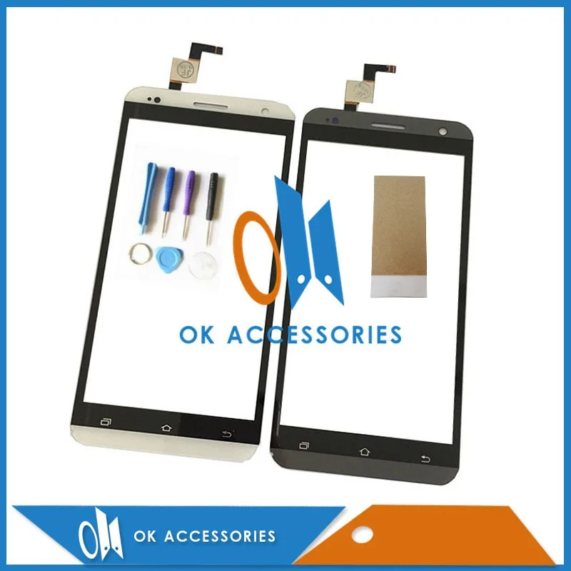 Дигитайзер для сенсорного экрана 5 дюйма телефона V10 VKworld VK700 Pro белый черный цвет с