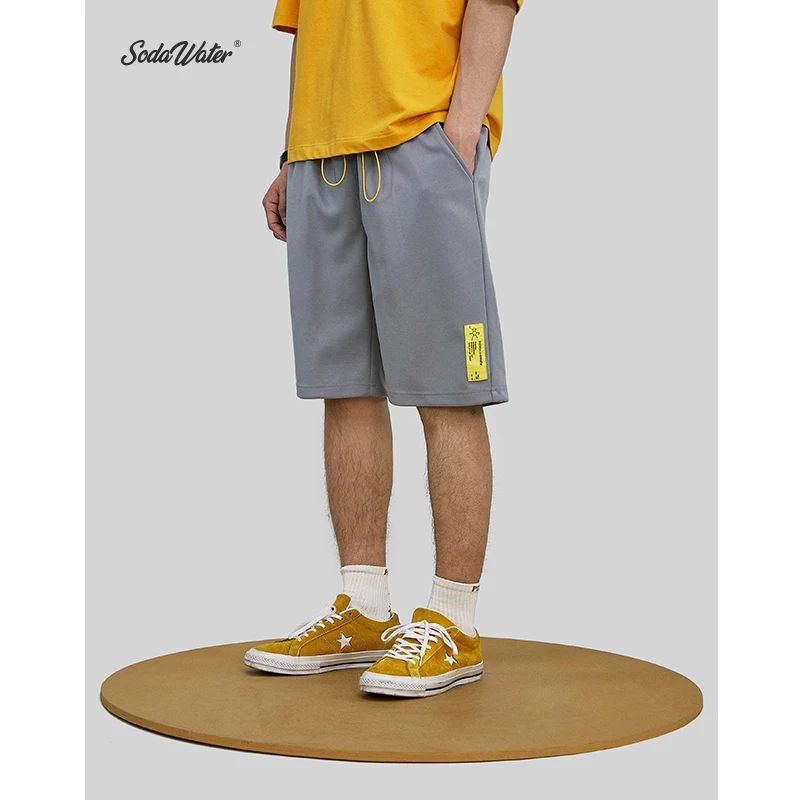 SODAWATER 2019 men's hip hop shorts summer fashion printed sweatpants with elastic waist Knee length Shorts 9360S | Мужская одежда