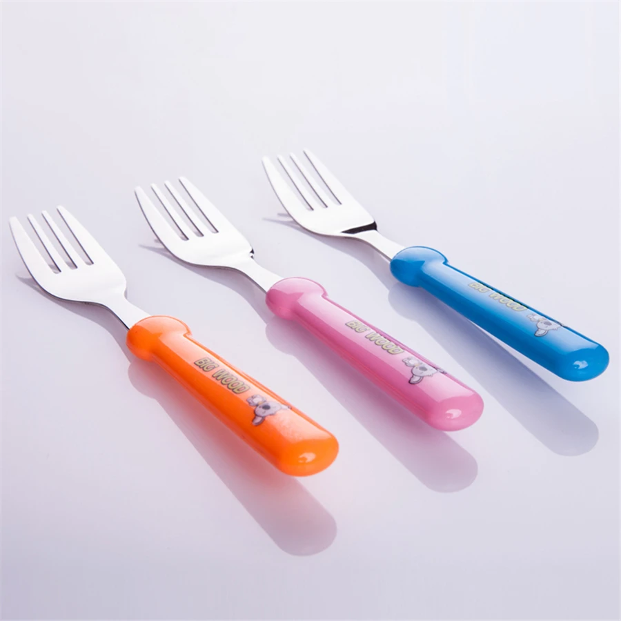 Набор детской посуды симпатичная ложка вилка столовые приборы набор из