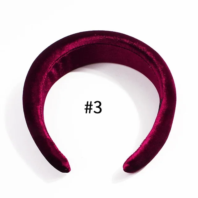 Однотонная плотная мягкая ободок бархатная повязка для волос для женщин Эластичность 5 см Широкий ободок для волос Bobo аксессуары для волос в виде тюрбана