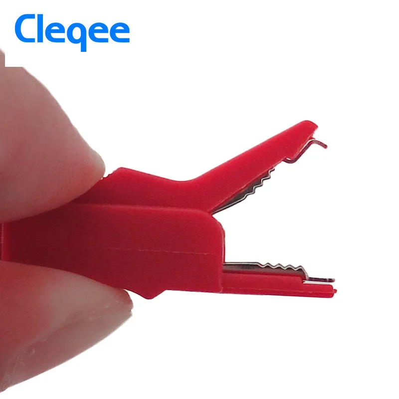 

Cleqee P2007 10PCS Alligator Clip to 4mm Banana Female Jack Test Adapter