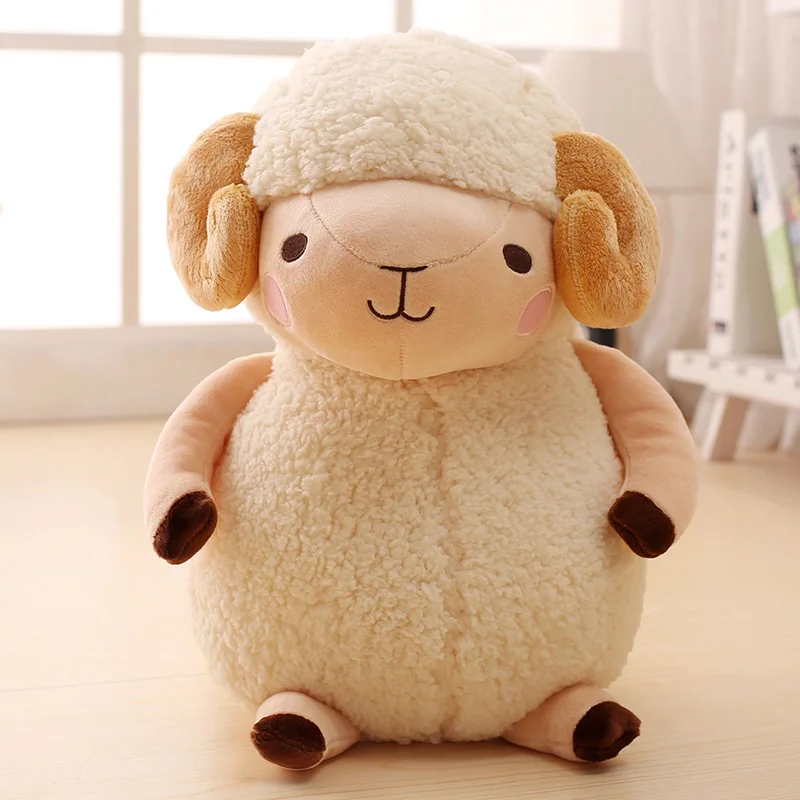 Милая плюшевая игрушка козел kawaii моделирование животных овец мягкая Холдинг