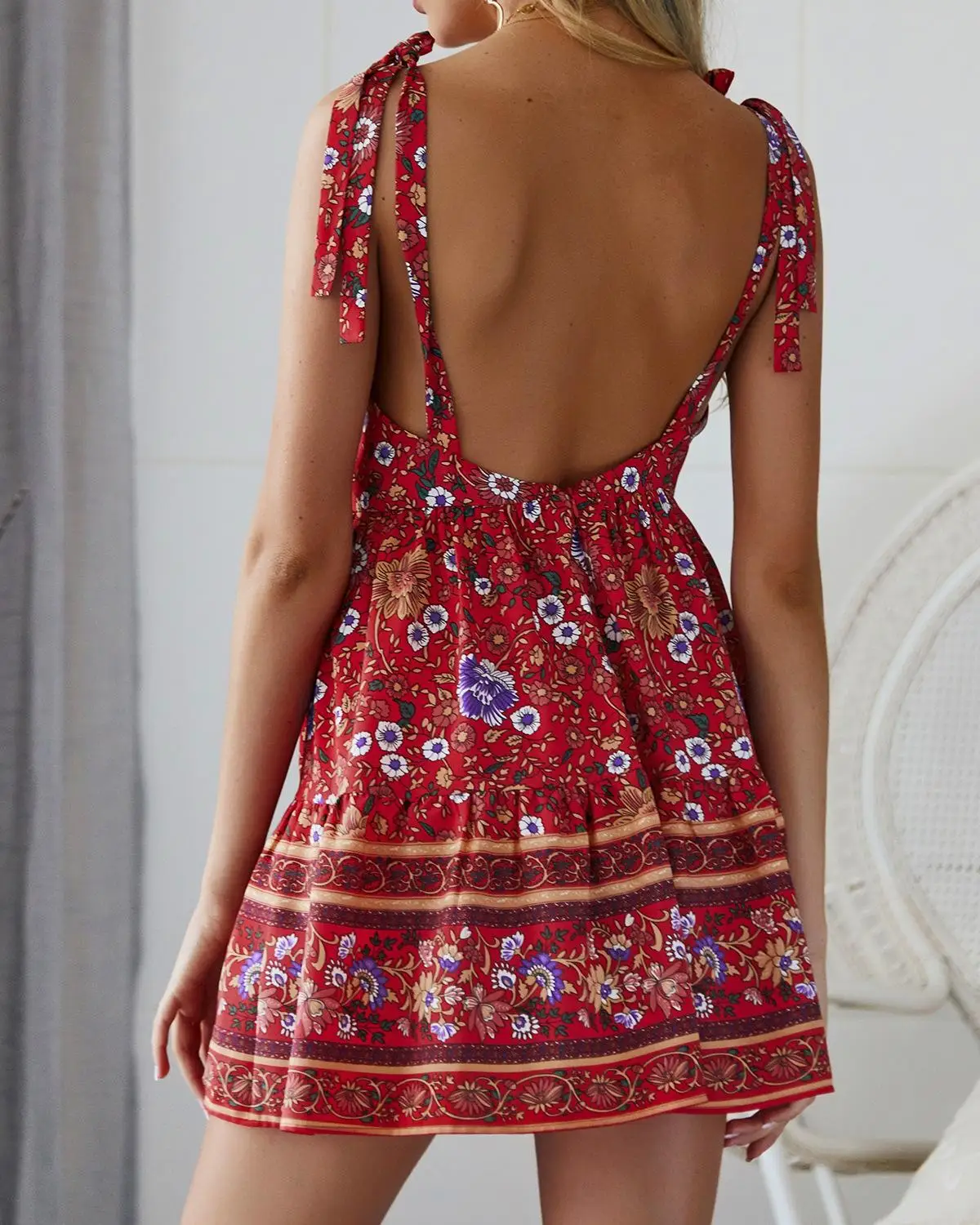 Woman Summer print dress 4 colors Beach holiday beach short | Женская одежда