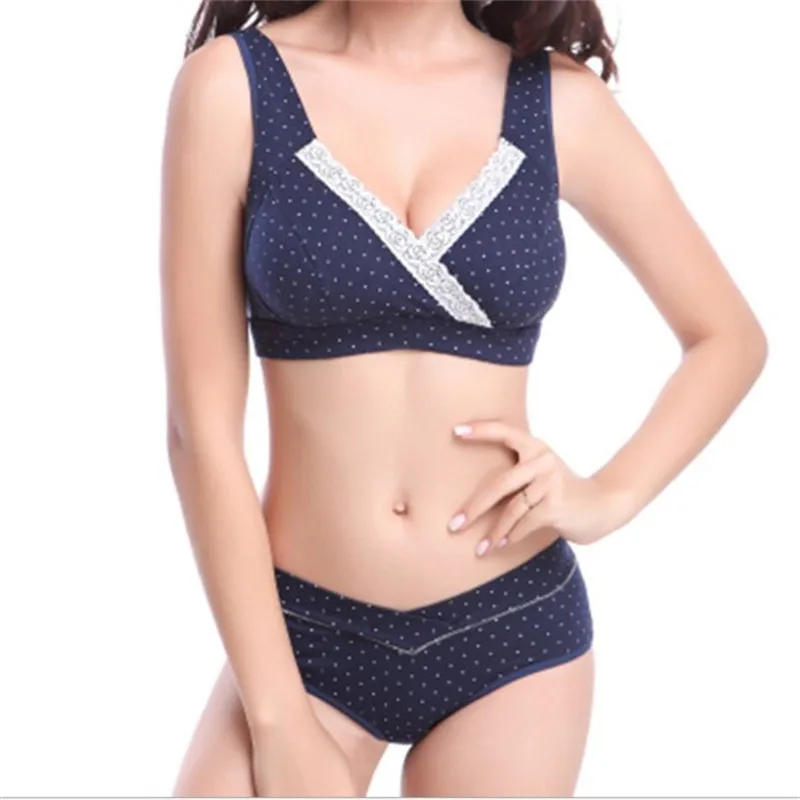 Нижнее Белье для беременных 2018 новый бюстгальтер + трусики Комплект провисающий