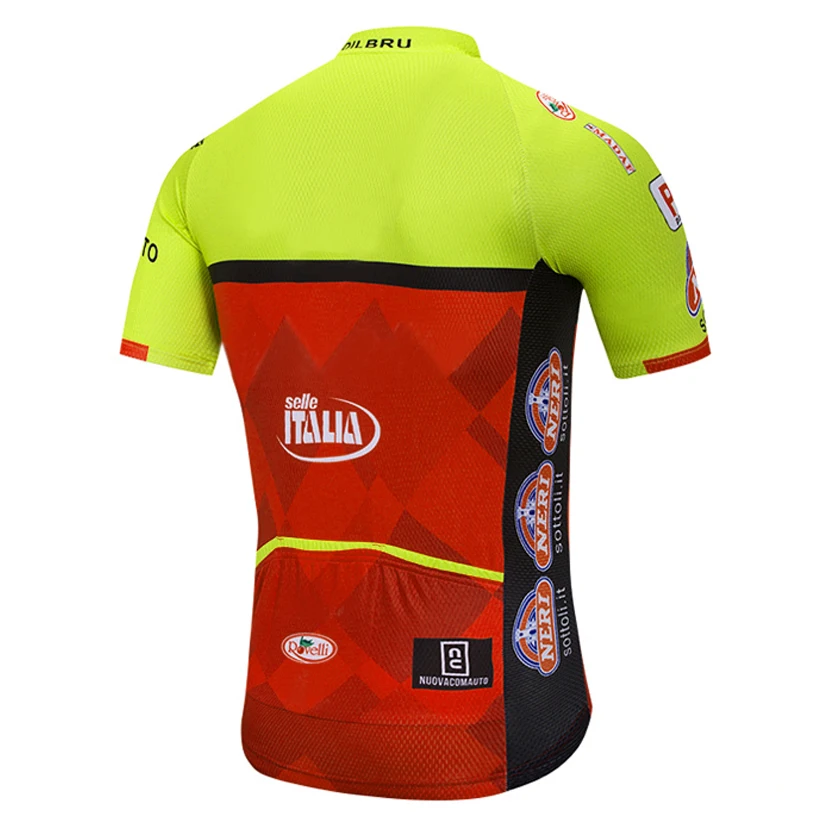 Новинка 2018 желтая профессиональная велосипедная Джерси для команды Италии