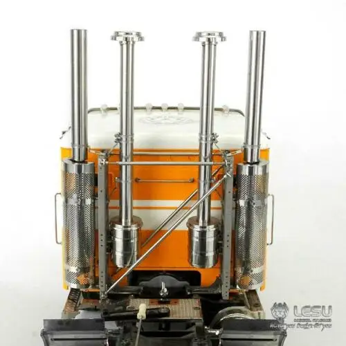 Металлический воздушный фильтр LESU выхлопная труба 1/14 RC King Hauler Liner трактор