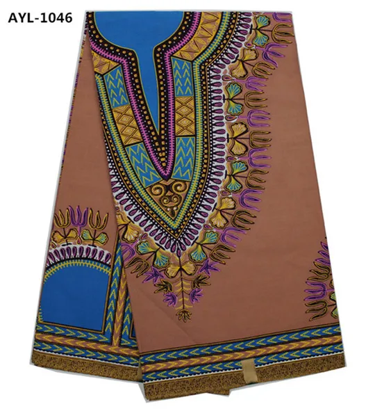2016 последние dashiki материал 100% хлопок реального ткань воска 6 ярдов за лот AYL-1042 |