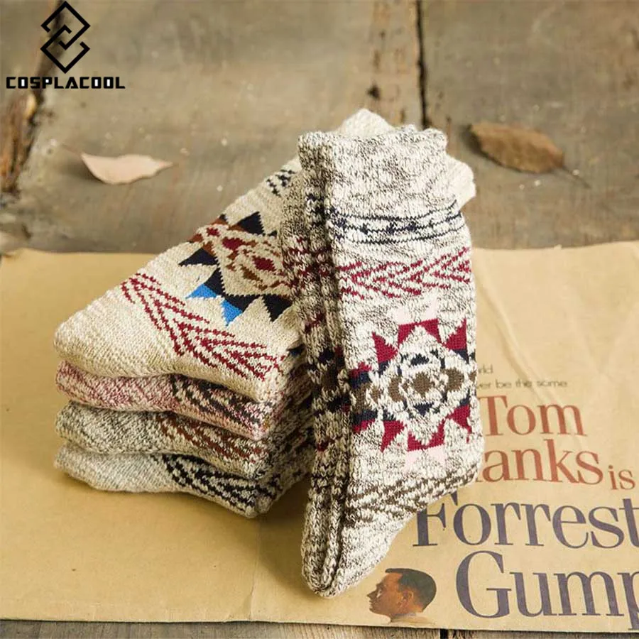 [COSPLACOOL] теплые толстые носки для пар женские в стиле хараджуку meias chaussette sokken| |