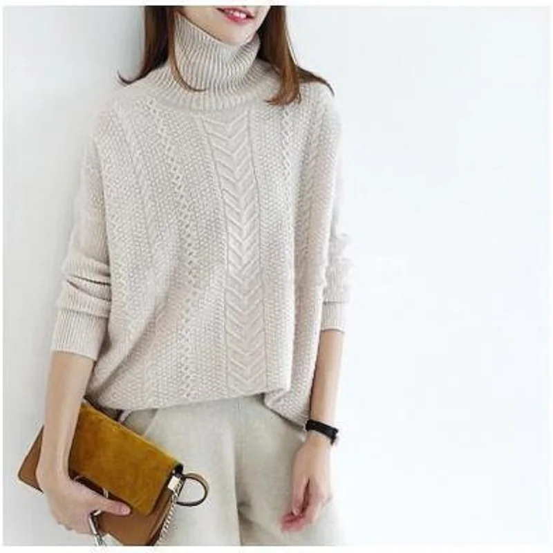 2019 autumn sweater women's long-sleeved pullover women loose knitting | Женская одежда