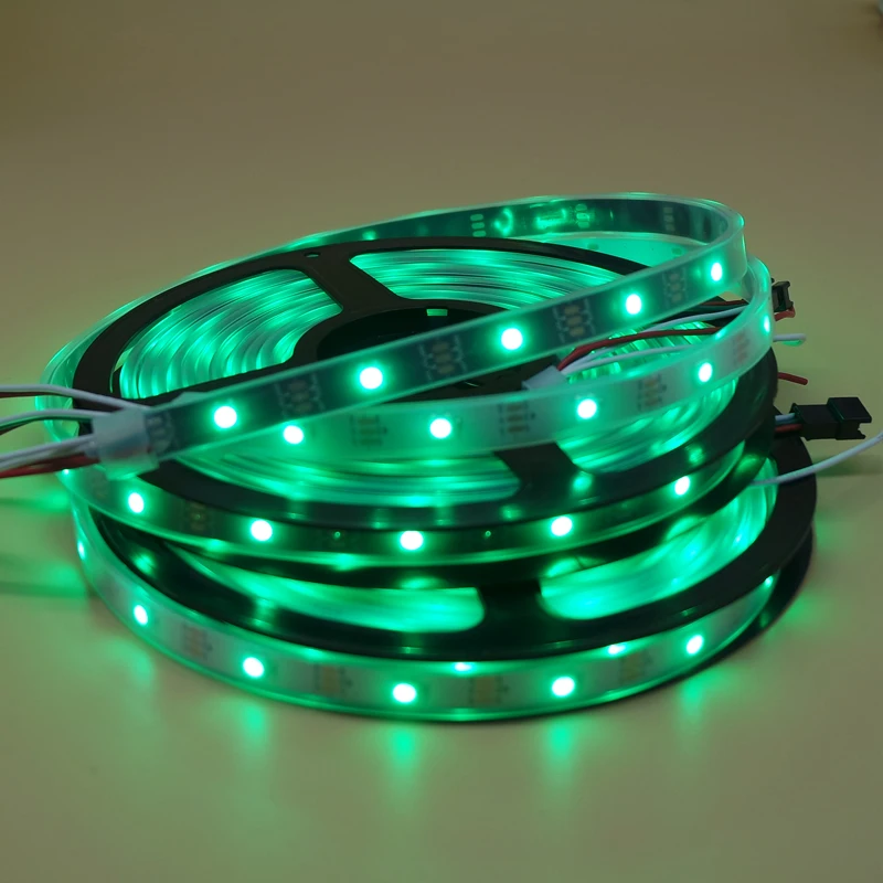 DC5V WS2812B ws2812 RGB индивидуально Адресуемая умная светодиодная Пиксельная полоса