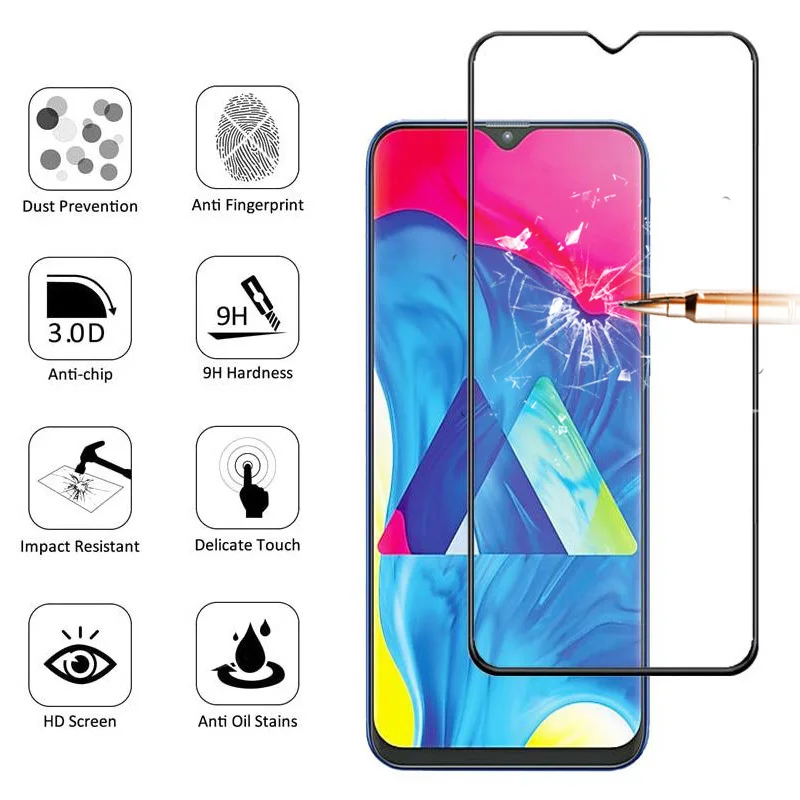 Защитное стекло для Samsung Galaxy A50 закаленное A70 2019 A20 A40 M30 M20 M10 защитная стеклянная