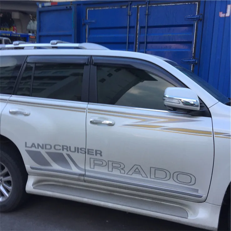 Для Jade династии Prado Пластик Окно Visor Vent Оттенки Защита от солнца дождь дефлектор гвардии для Toyota Land Cruiser Auto Интимные аксессуары