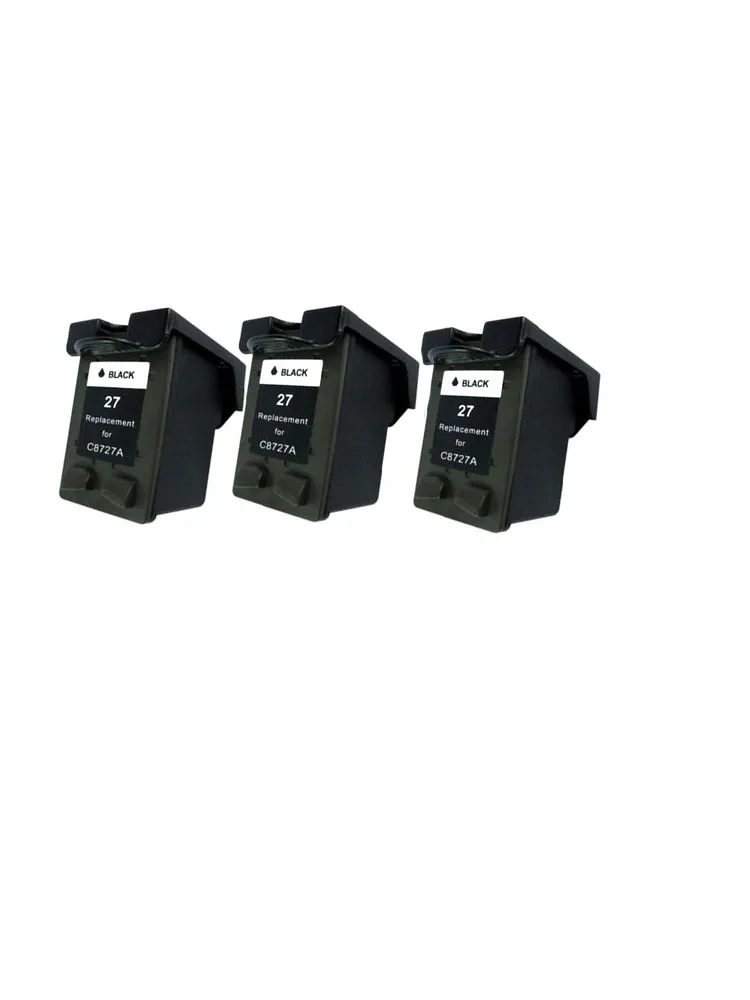 Черные чернильные картриджи 3x совместимые с 27 C8727A Deskjet 450 450CI 5550 3420 3520 3550 3650 3740 |