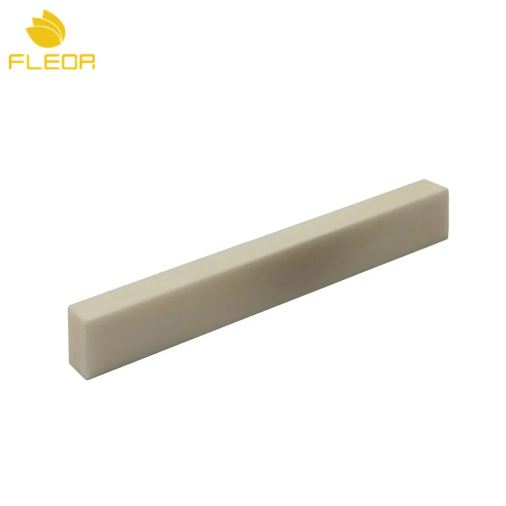 FLEOR 1 шт. нерезная гитарная Гайка Седло материал кость чистые DIY части 83*12*6 мм для