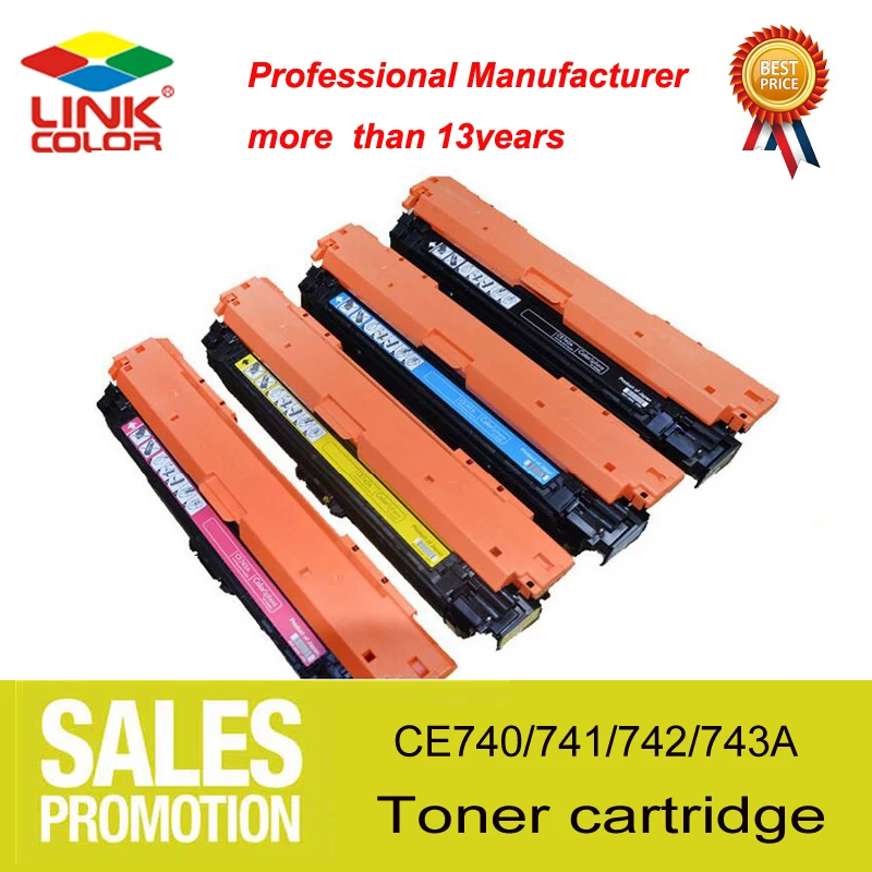 307A 307 CE740A CE741A CE742A CE743A CNLINKCLR лазерный тонер картридж совместимый для HP Color Laserjet