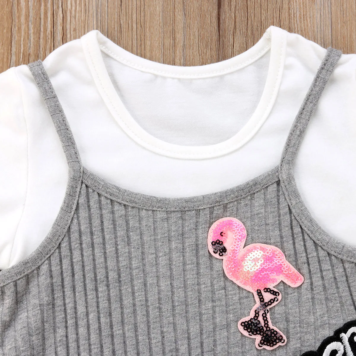 Новинка 2018 комплекты одежды из 2 предметов для маленьких девочек пуловер с