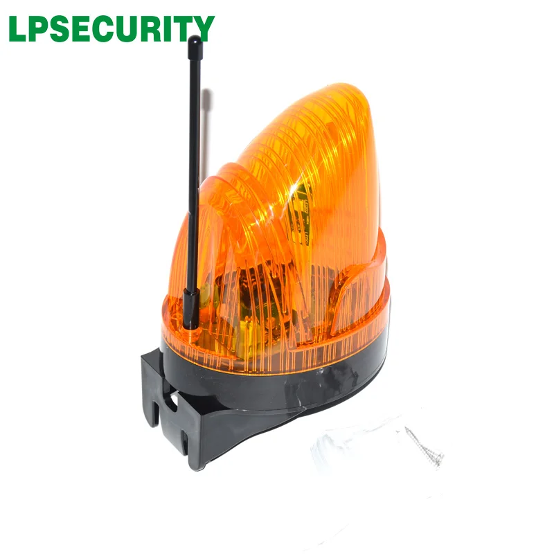 24VDC 220v наружный светодиодный сигнальный светильник, мигающий авариПредупреждение льный светильник, настенное крепление для автоматического открывания ворот(без звука