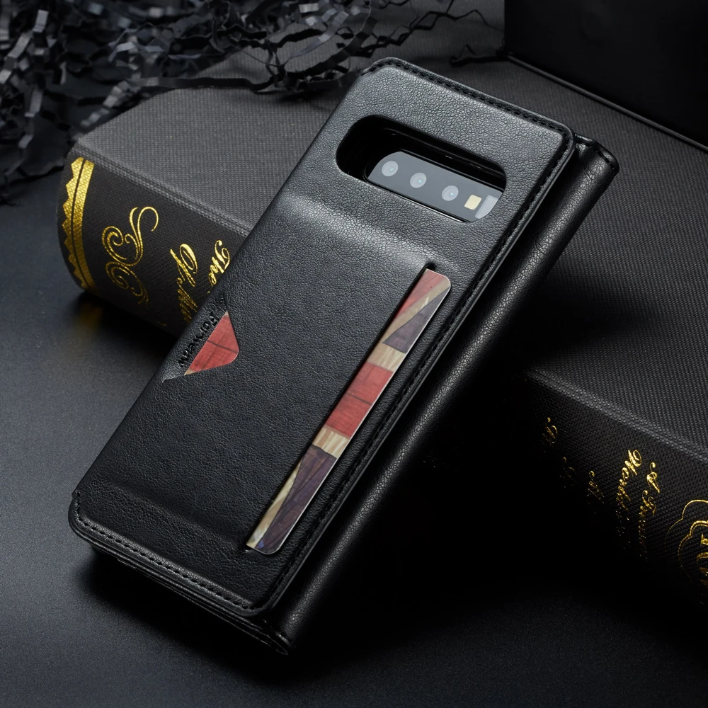Кожаный магнитный чехол кошелек в стиле ретро для Fundas Samsung Galaxy S9 S10 Plus S10E телефона