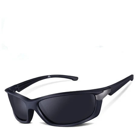 Matte Black Новинка, модные мужские поляризованные солнцезащитные очки, классический фирменный дизайн, квадратные женские солнцезащитные очки UV400, ретро черные очки для вождения - Цвет линз: Matte Black